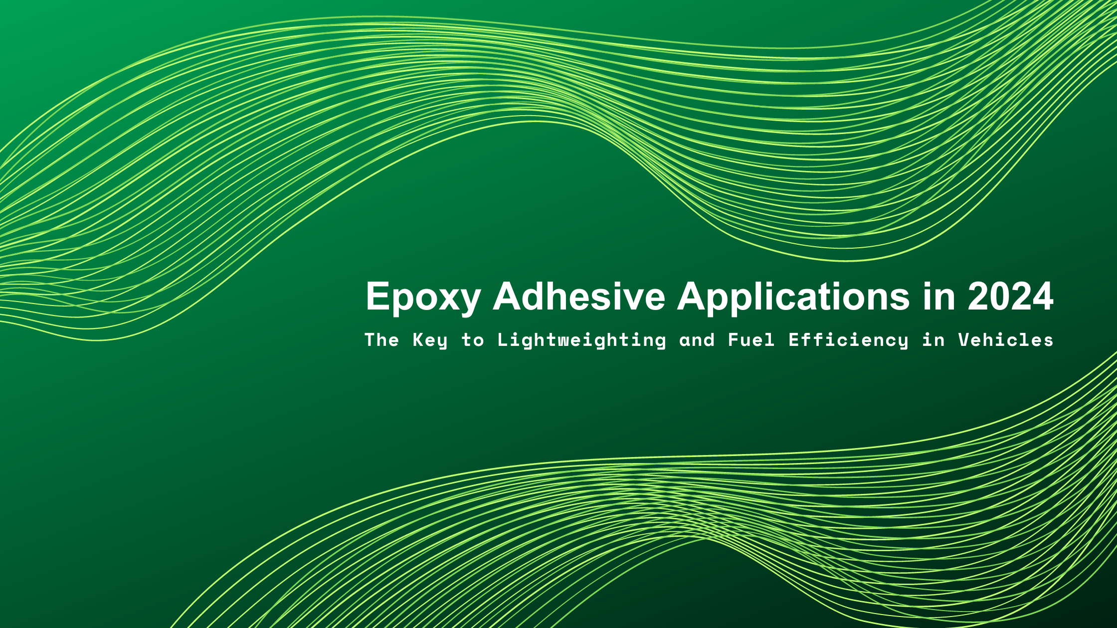 Epoxy Adhesive Applications